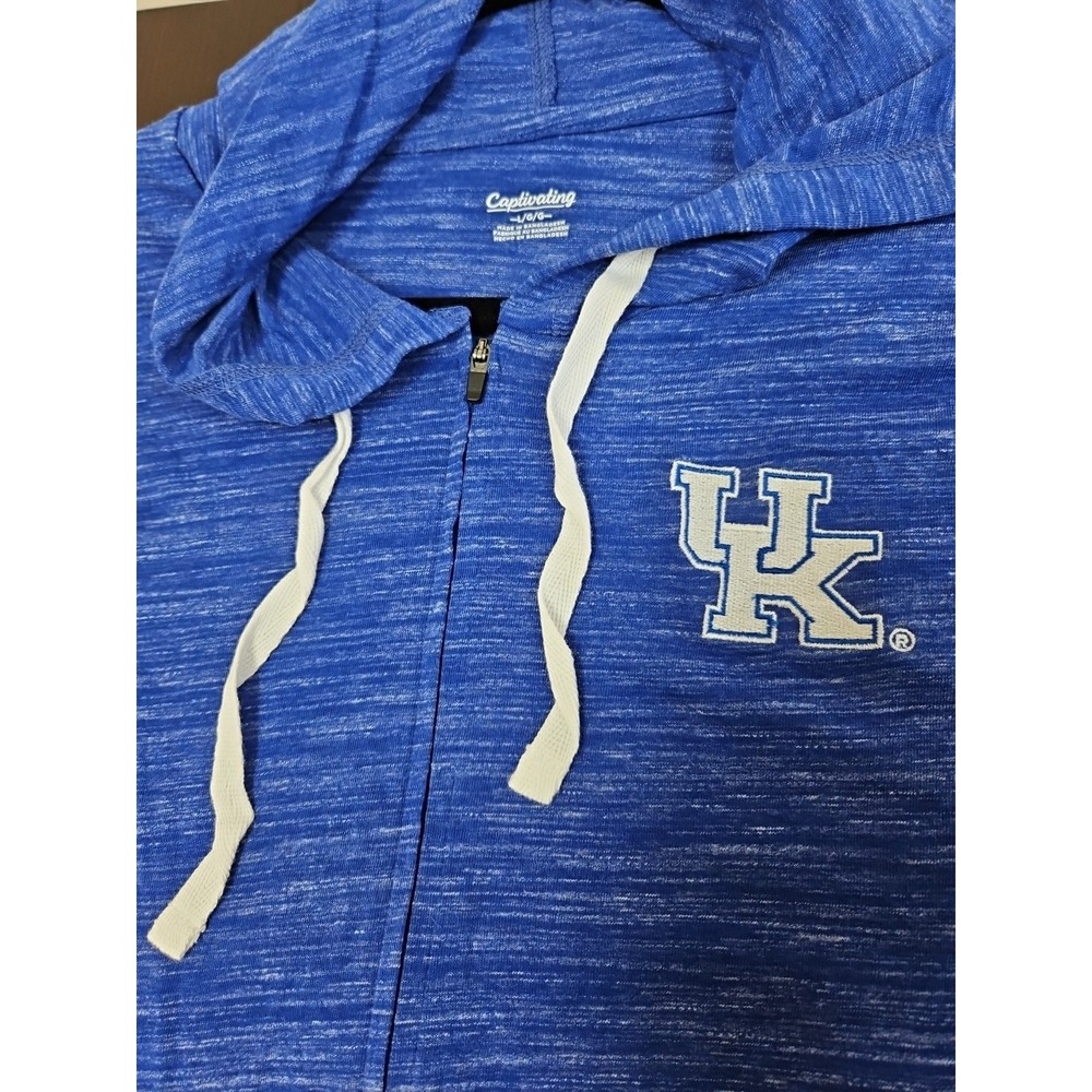 Kentucky Wildcats College Football Womens UK Light Weight Hoodie Jacket Large